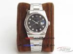 DJ Factory Watches - Replica Rolex Datejust Diamond Dial Stainless Steel Watch - 904L Steel 
